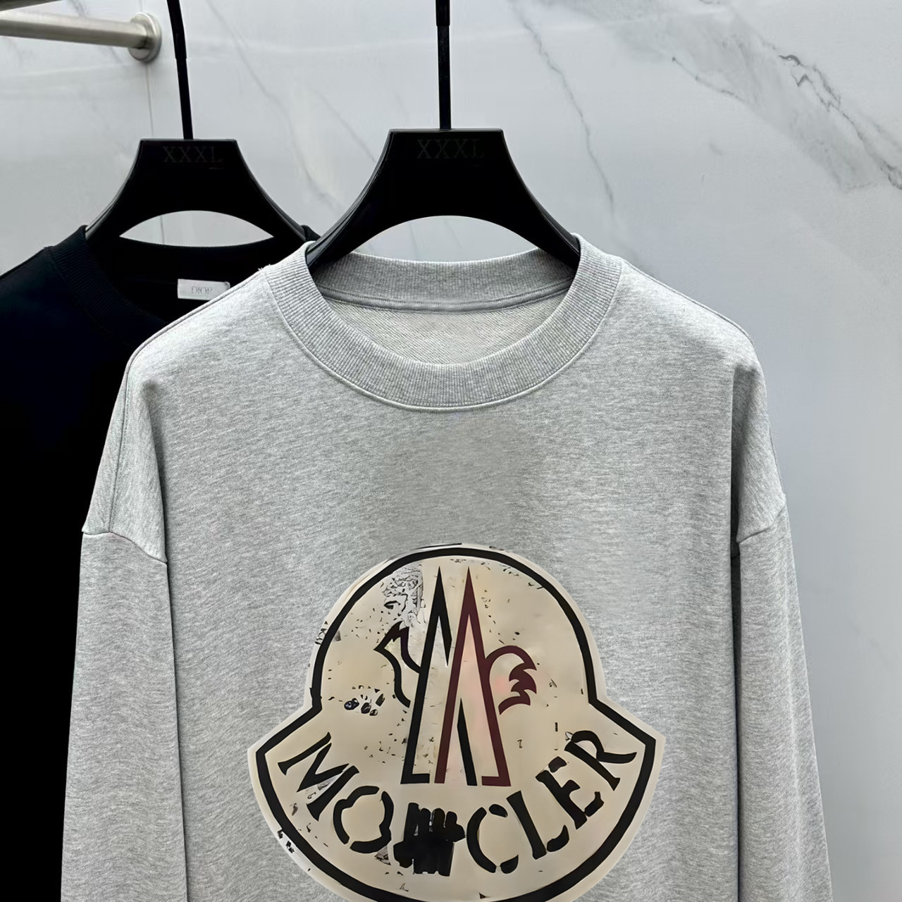 Moncler Couple Hoodie Cotton Black Printed M-l-xl