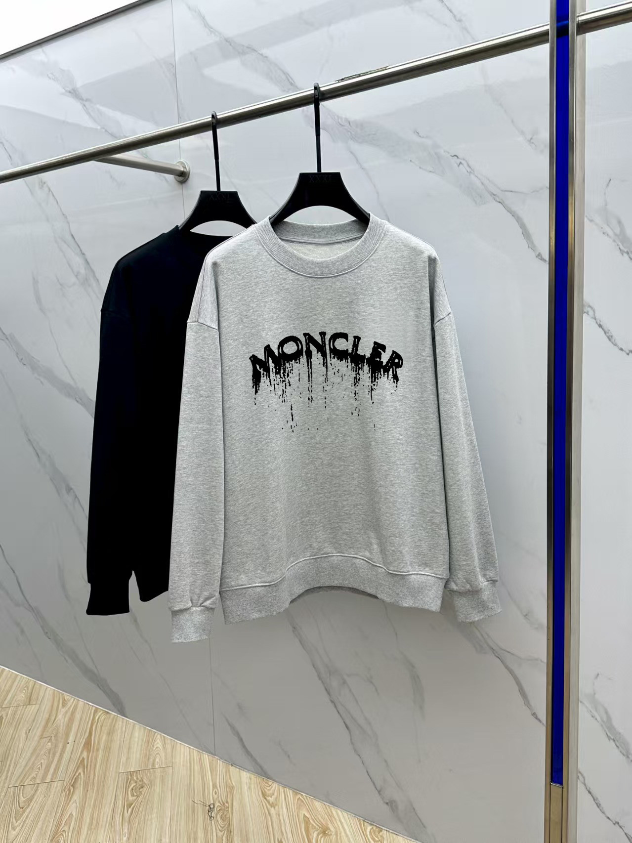Moncler Couple Hoodie Cotton Black Printed M-l-xl