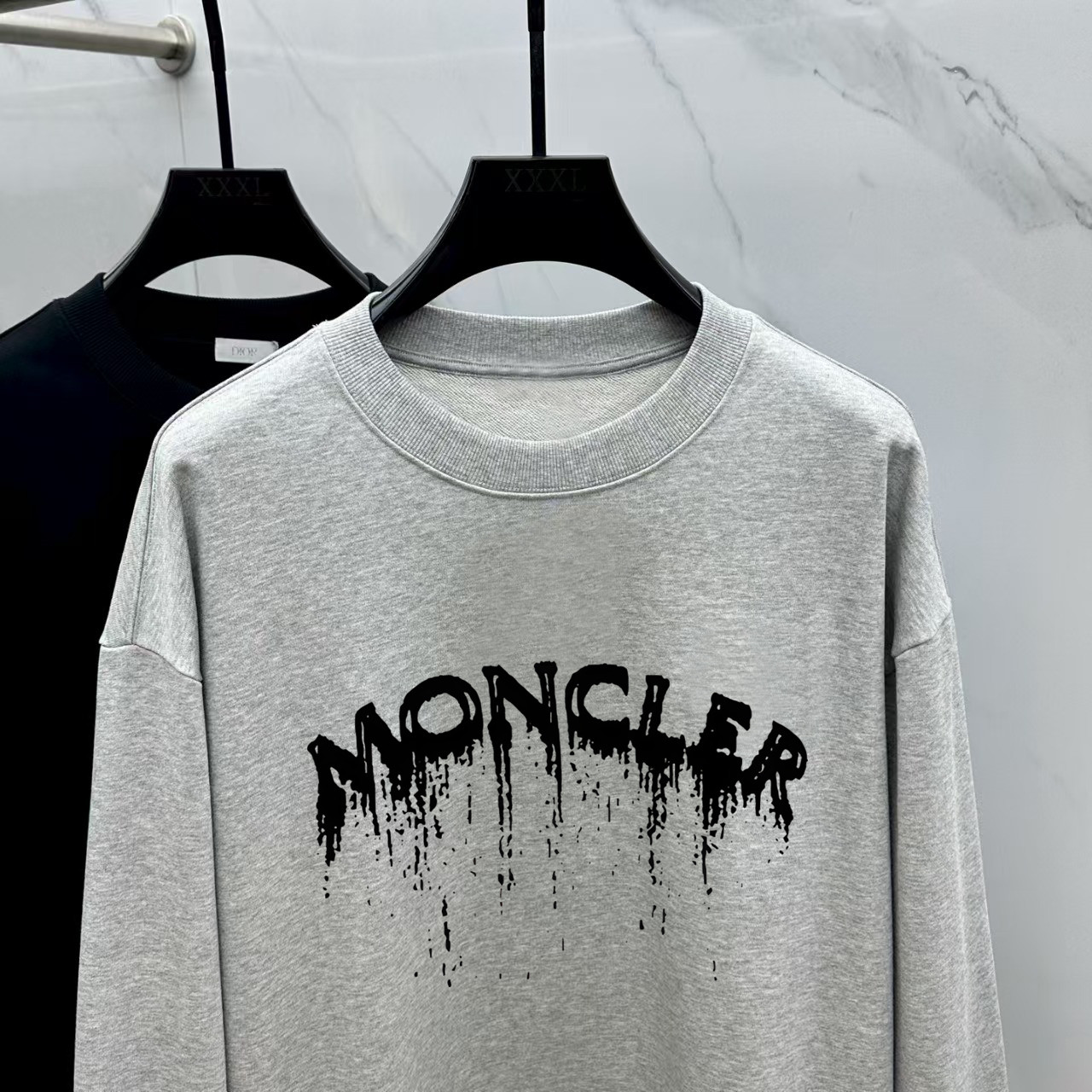 Moncler Couple Hoodie Cotton Black Printed M-l-xl