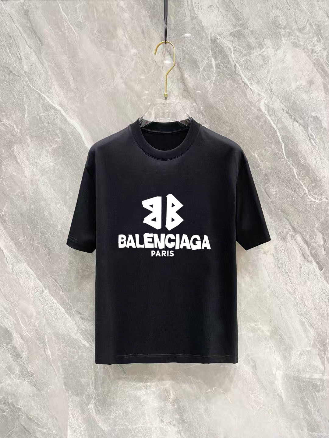 Balenciaga Basic Clothing Cotton Black Printed S-m-l-xl-xxl