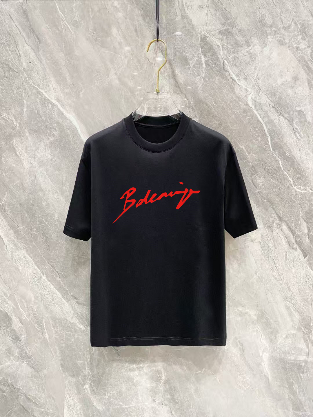 Balenciaga Basic Clothing Cotton Black Printed S-m-l-xl-xxl