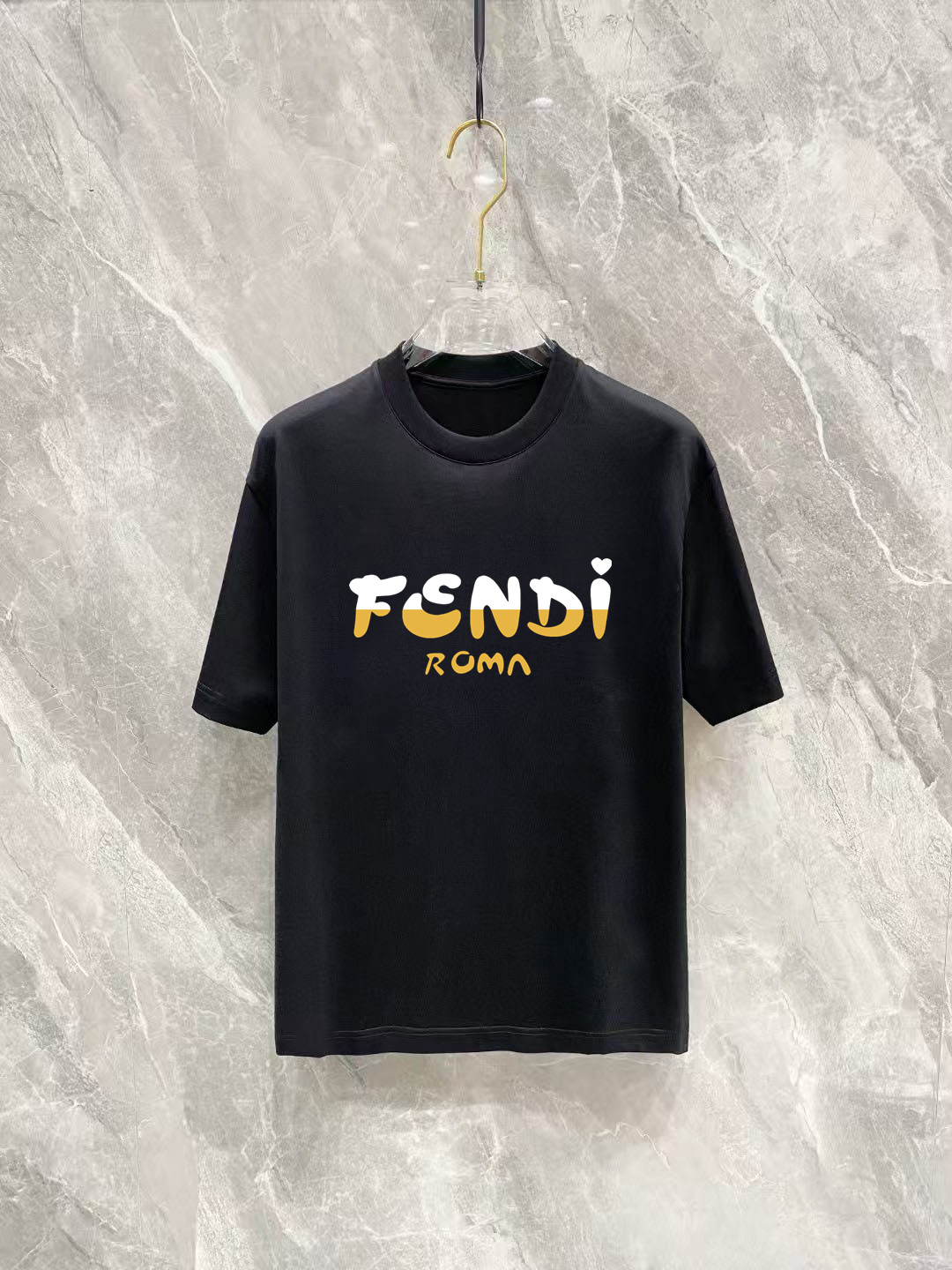 Fendi Basic Clothing Cotton Black Printed S-m-l-xl-xxl