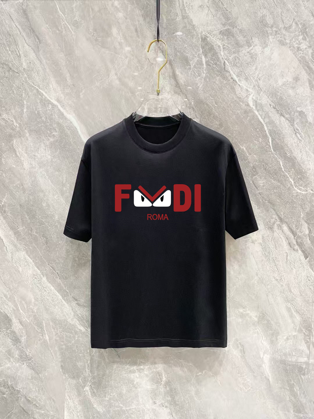Fendi Basic Clothing Cotton Black Printed S-m-l-xl-xxl
