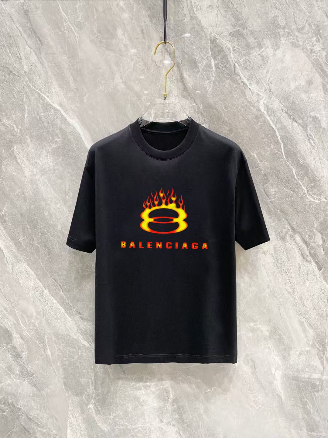 Balenciaga Basic Clothing Cotton Black Printed S-m-l-xl-xxl