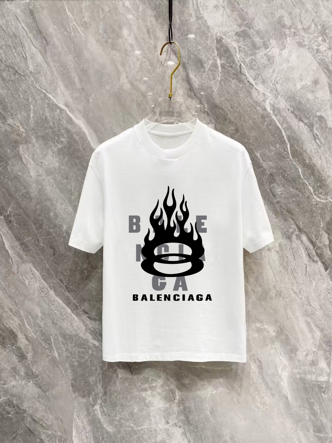 Balenciaga Basic Clothing Cotton Black Printed S-m-l-xl-xxl