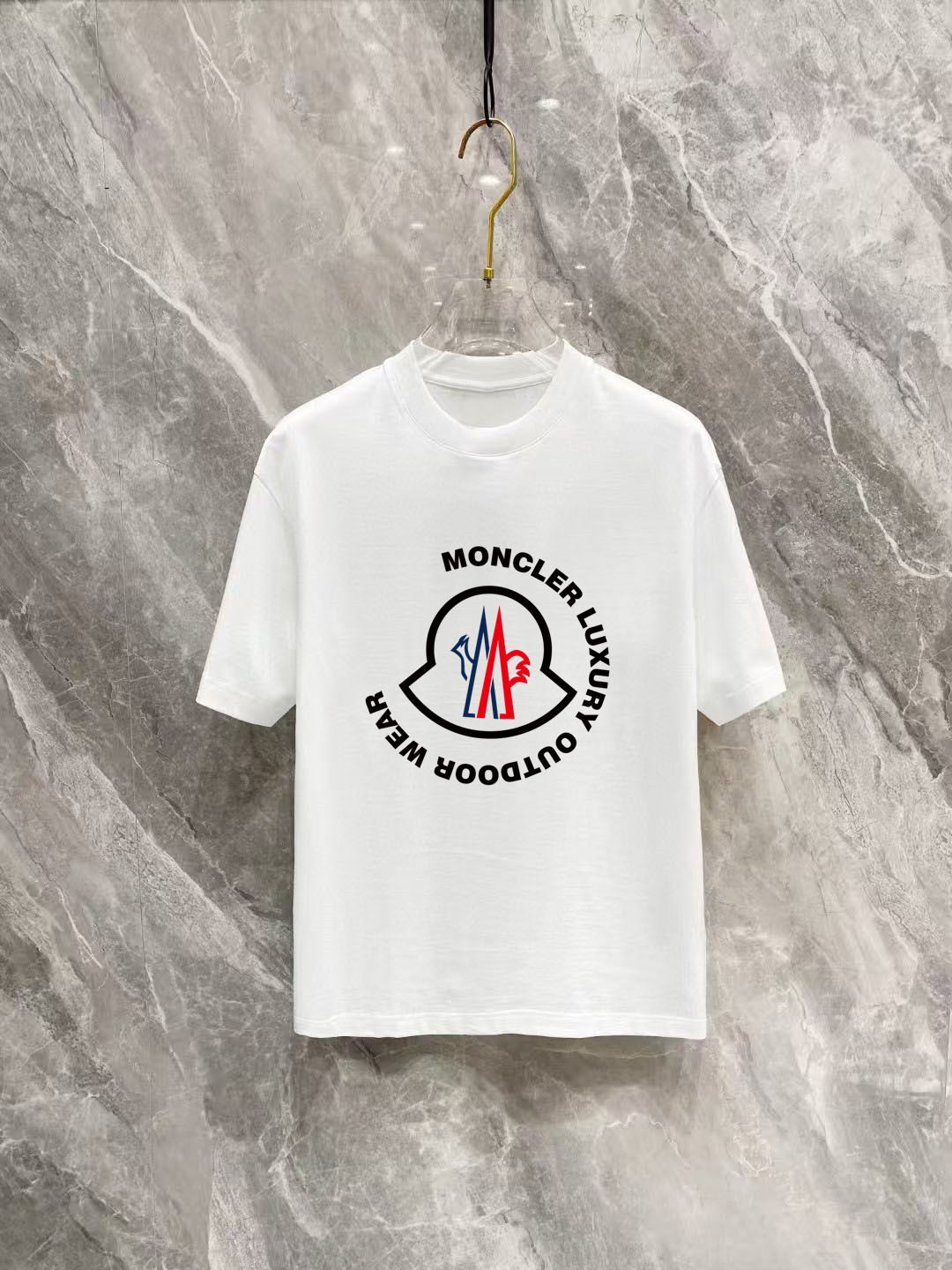 Moncler Basic Clothing Cotton Black Printed S-m-l-xl-xxl