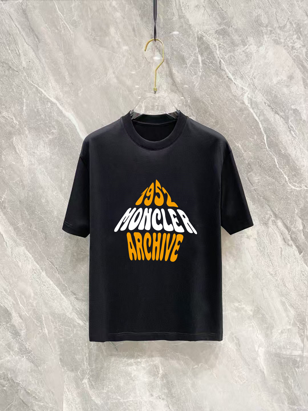 Moncler Basic Clothing Cotton Black Printed S-m-l-xl-xxl