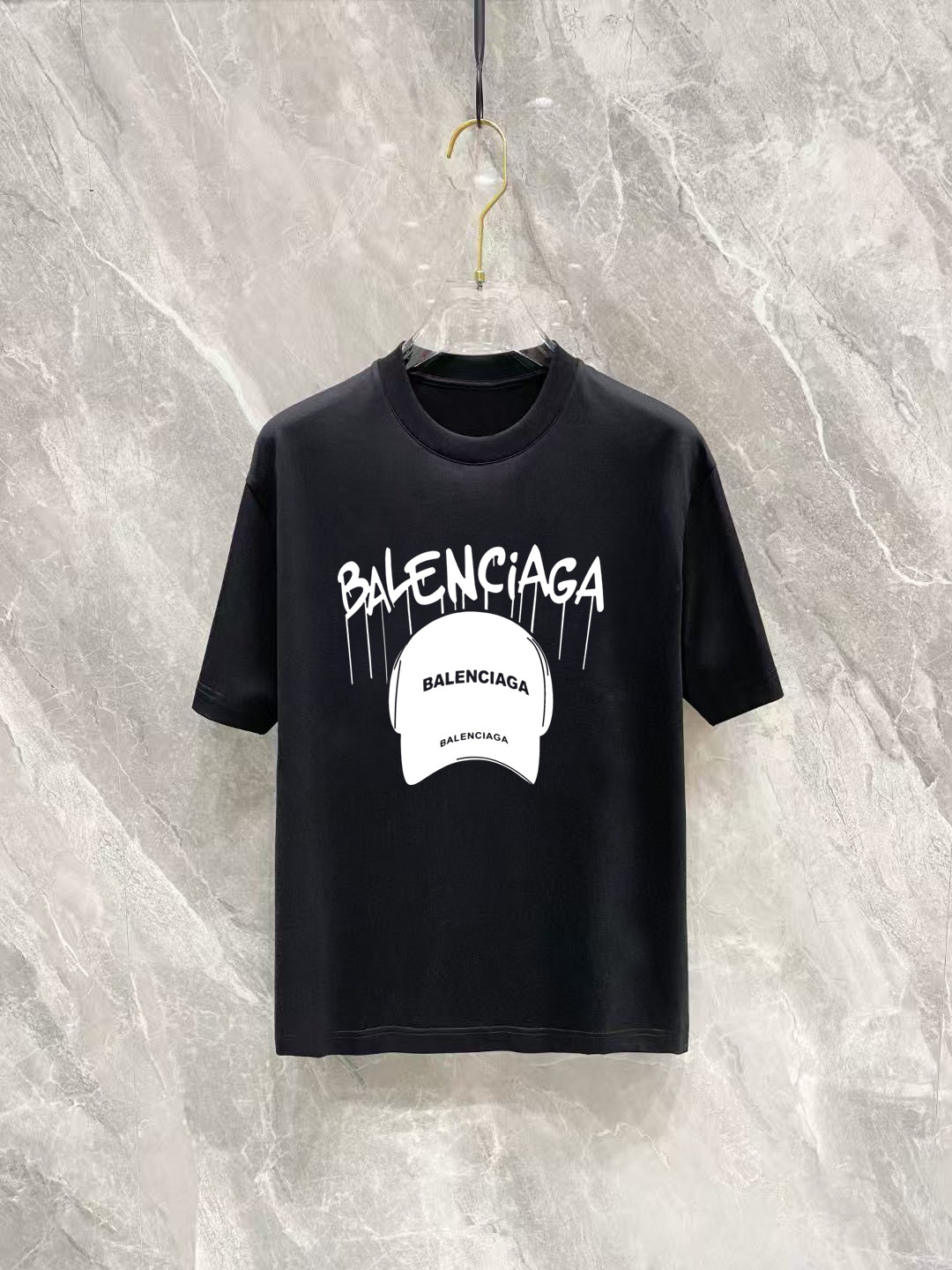 Balenciaga Basic Clothing Cotton Black Printed S-m-l-xl-xxl