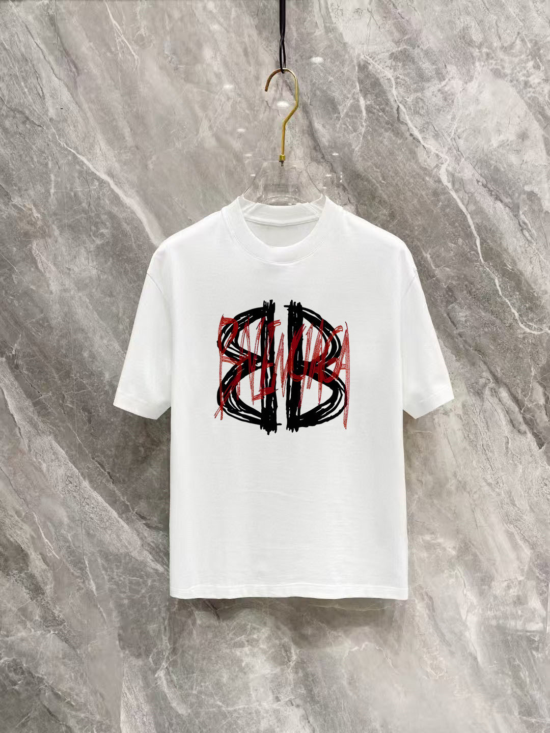 Balenciaga Basic Clothing Cotton Black Printed S-m-l-xl-xxl