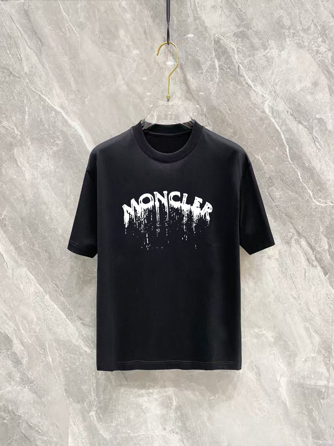 Moncler Basic Clothing Cotton Black Printed S-m-l-xl-xxl