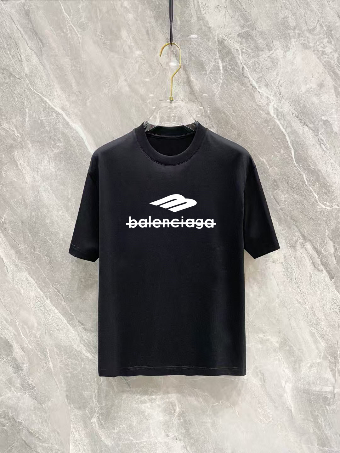 Balenciaga Basic Clothing Cotton Black Printed S-m-l-xl-xxl
