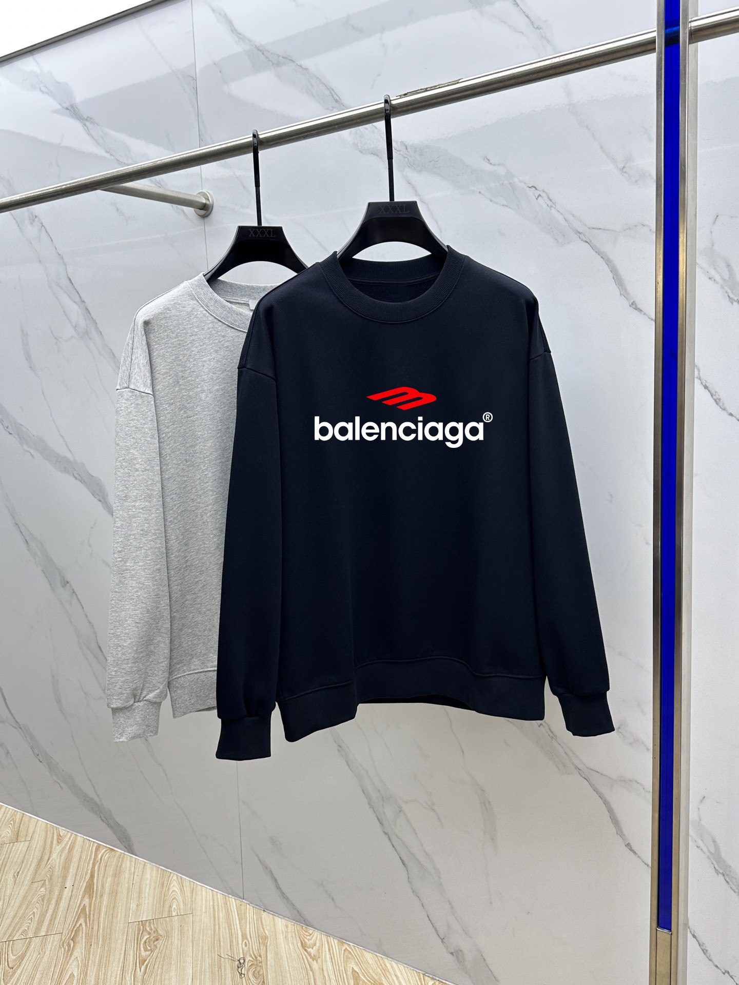 Balenciaga Couple Hoodie Cotton Black Printed M-l-xl