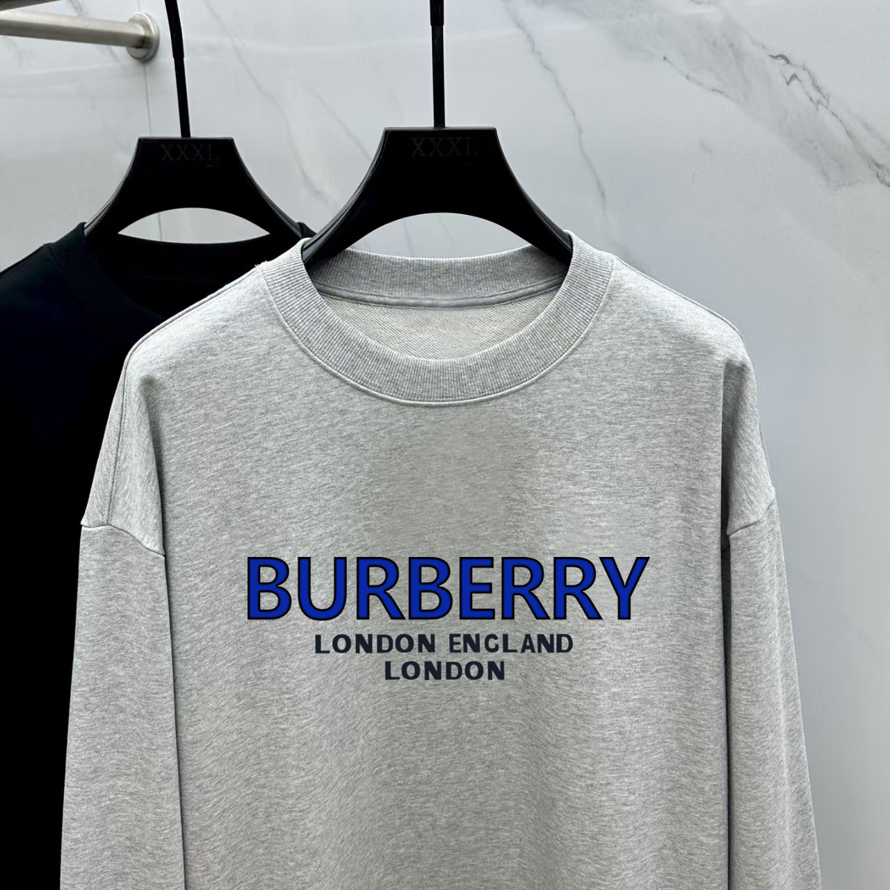 Burberry Couple Hoodie Cotton Black Printed M-l-xl