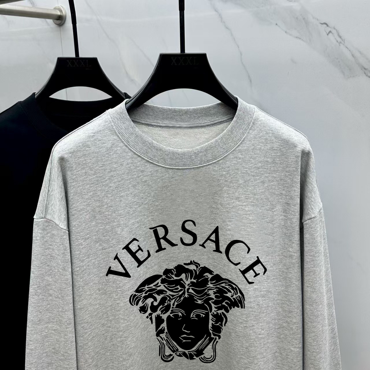 Versace Couple Hoodie Cotton Black Printed M-l-xl