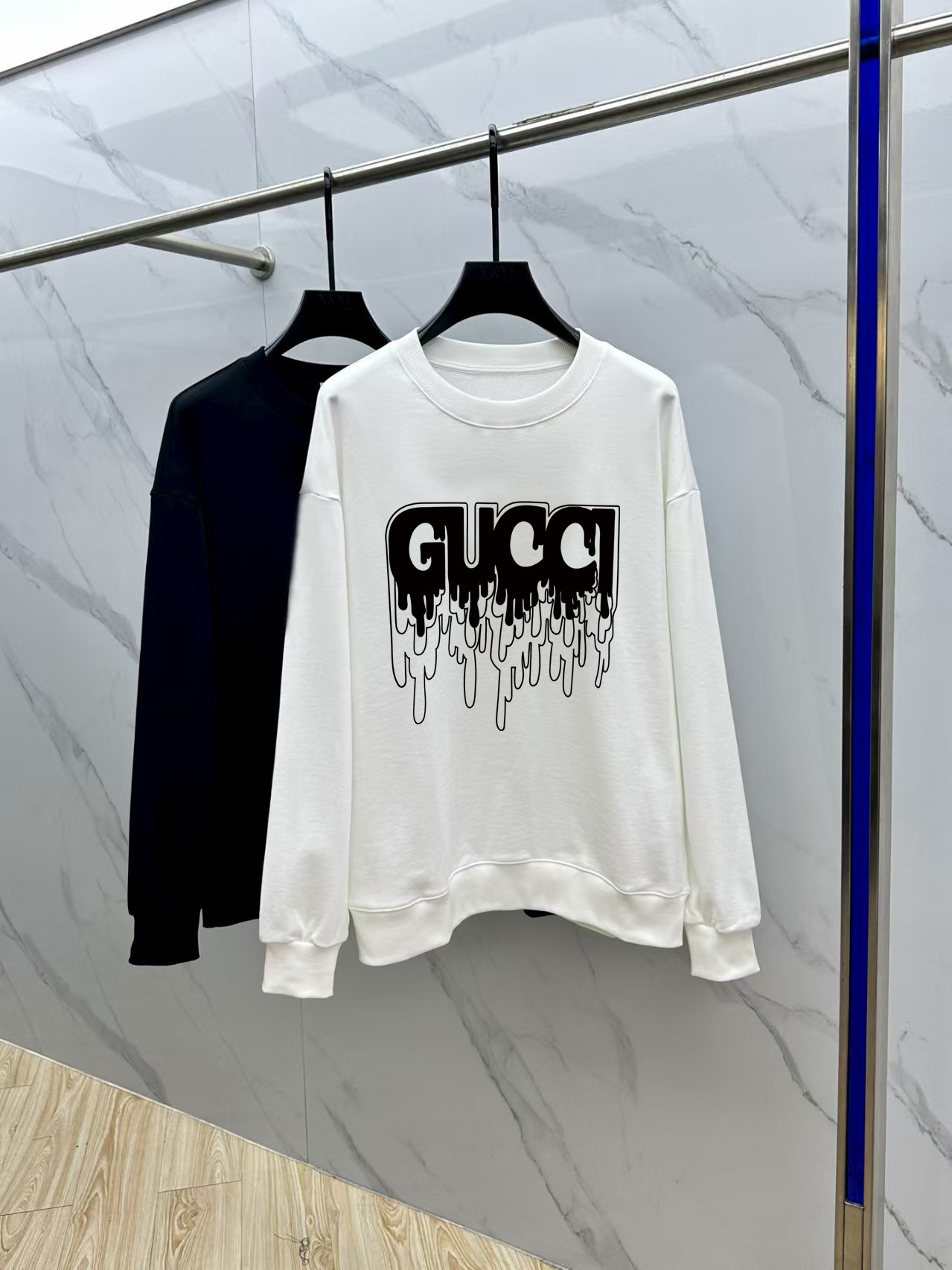 Gucci Couple Hoodie Cotton Black Printed M-l-xl