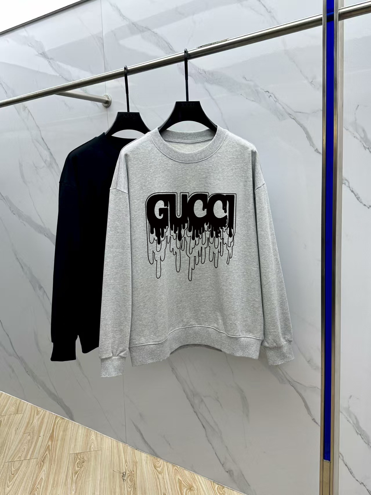 Gucci Couple Hoodie Cotton Black Printed M-l-xl