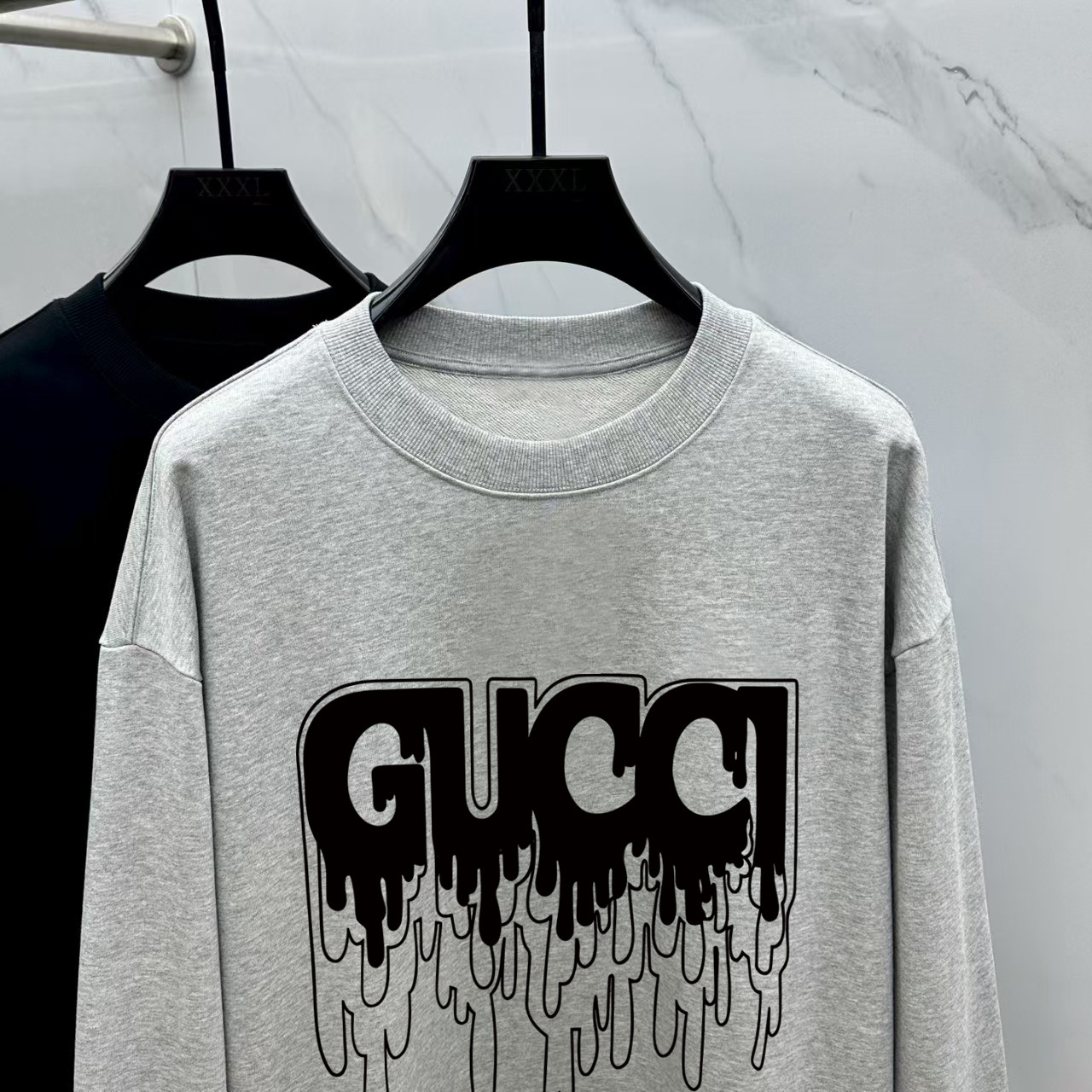 Gucci Couple Hoodie Cotton Black Printed M-l-xl
