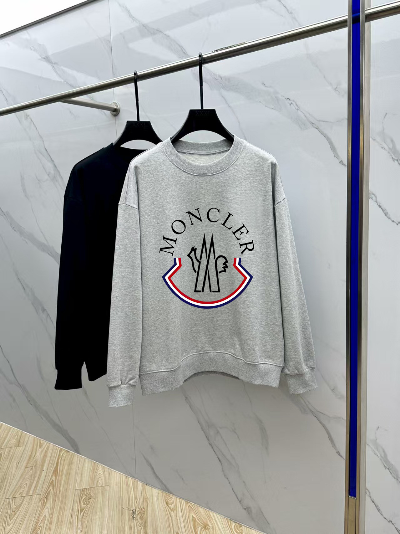 Moncler Couple Hoodie Cotton Black Printed M-l-xl