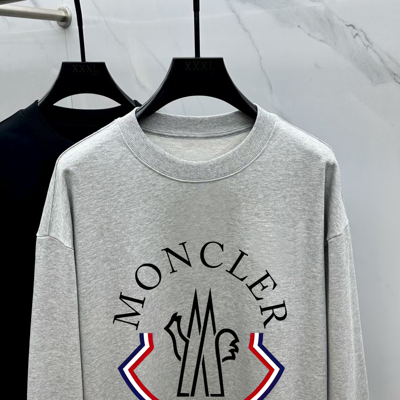 Moncler Couple Hoodie Cotton Black Printed M-l-xl