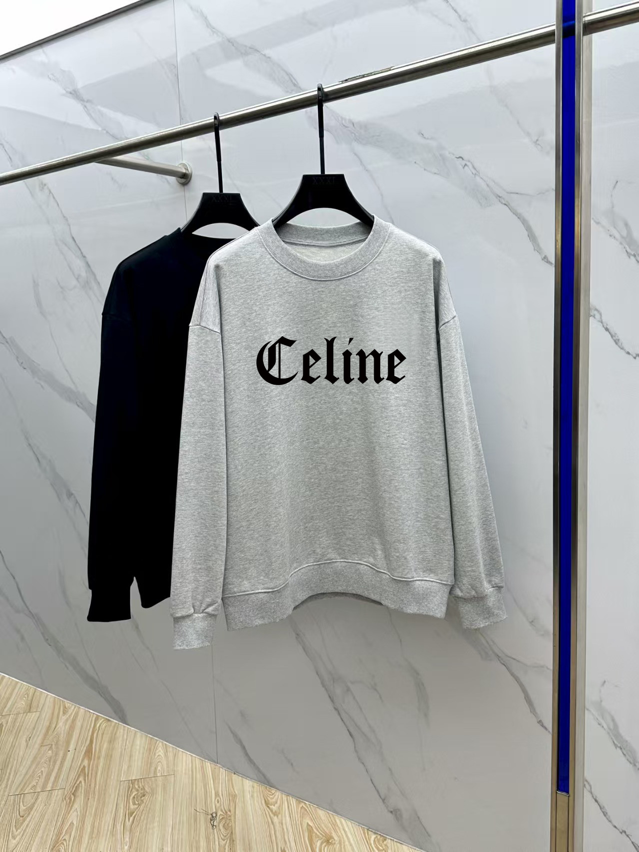 Celine Couple Hoodie Cotton Black Printed M-l-xl
