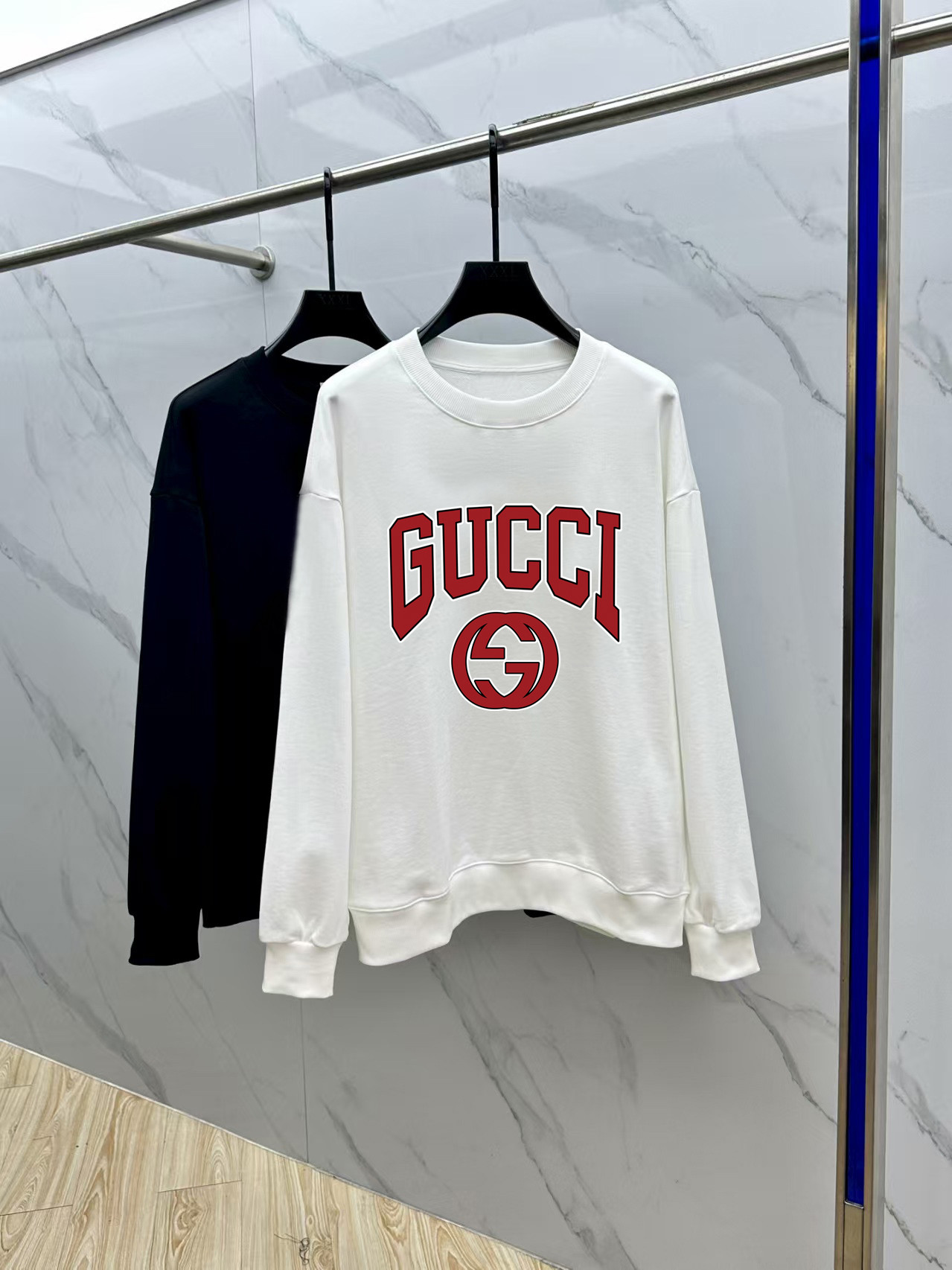 Gucci Couple Hoodie Cotton Black Printed M-l-xl