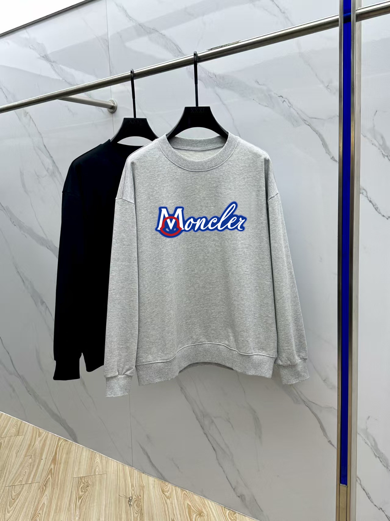Moncler Couple Hoodie Cotton Black Printed M-l-xl