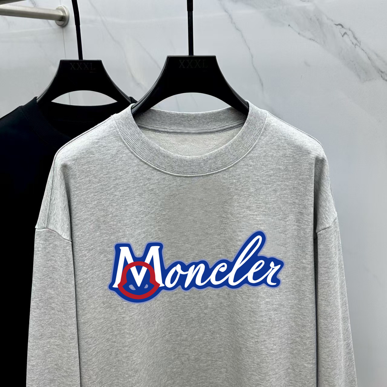 Moncler Couple Hoodie Cotton Black Printed M-l-xl