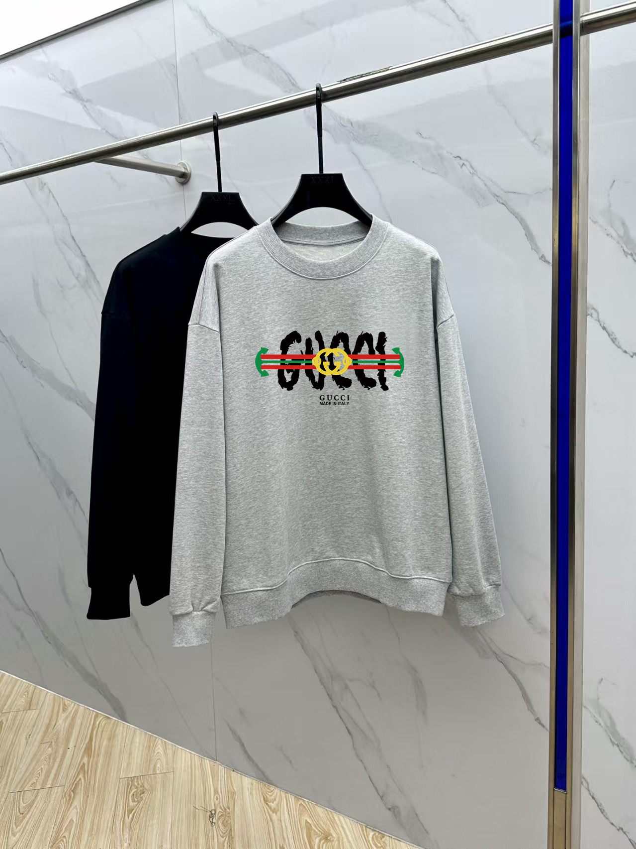 Gucci Couple Hoodie Cotton Black Printed M-l-xl