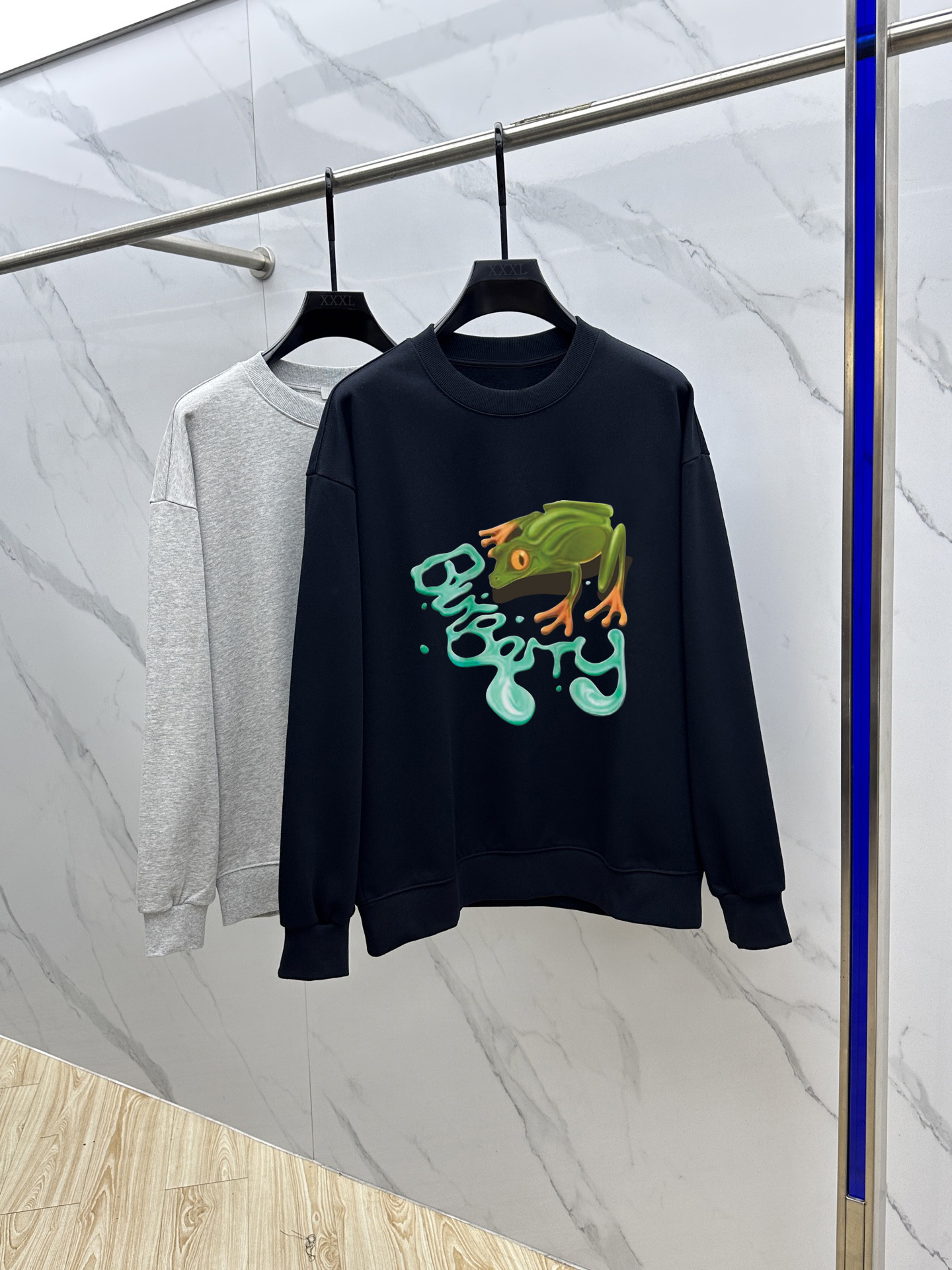 Burberry Couple Hoodie Cotton Black Printed M-l-xl