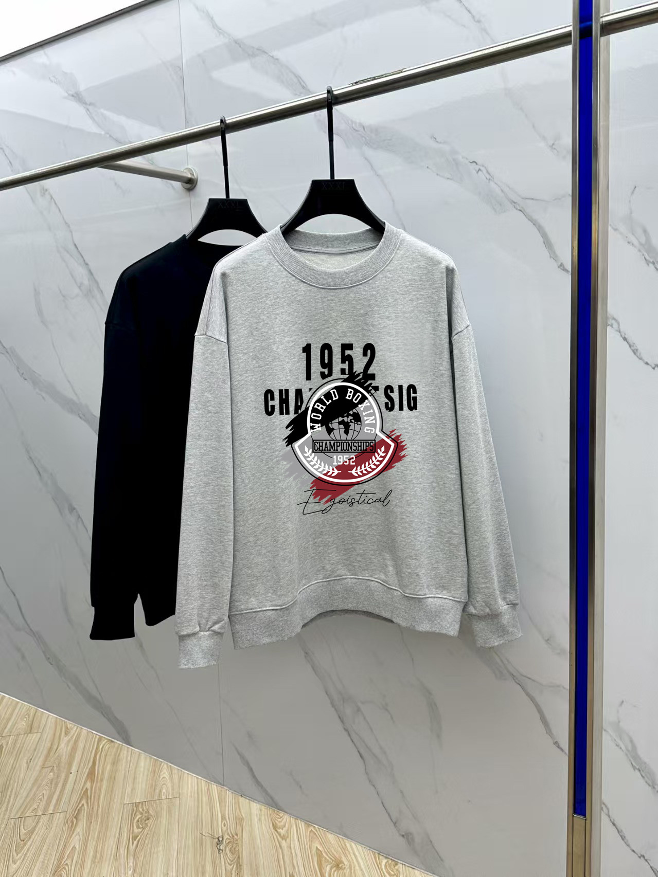 Moncler Couple Hoodie Cotton Black Printed M-l-xl