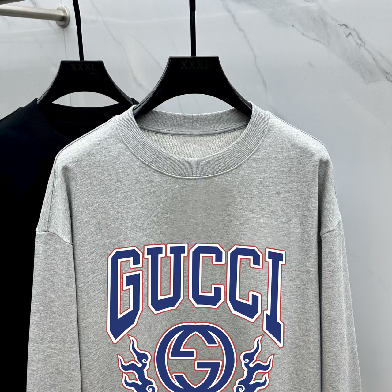 Gucci Couple Hoodie Cotton Black Printed M-l-xl