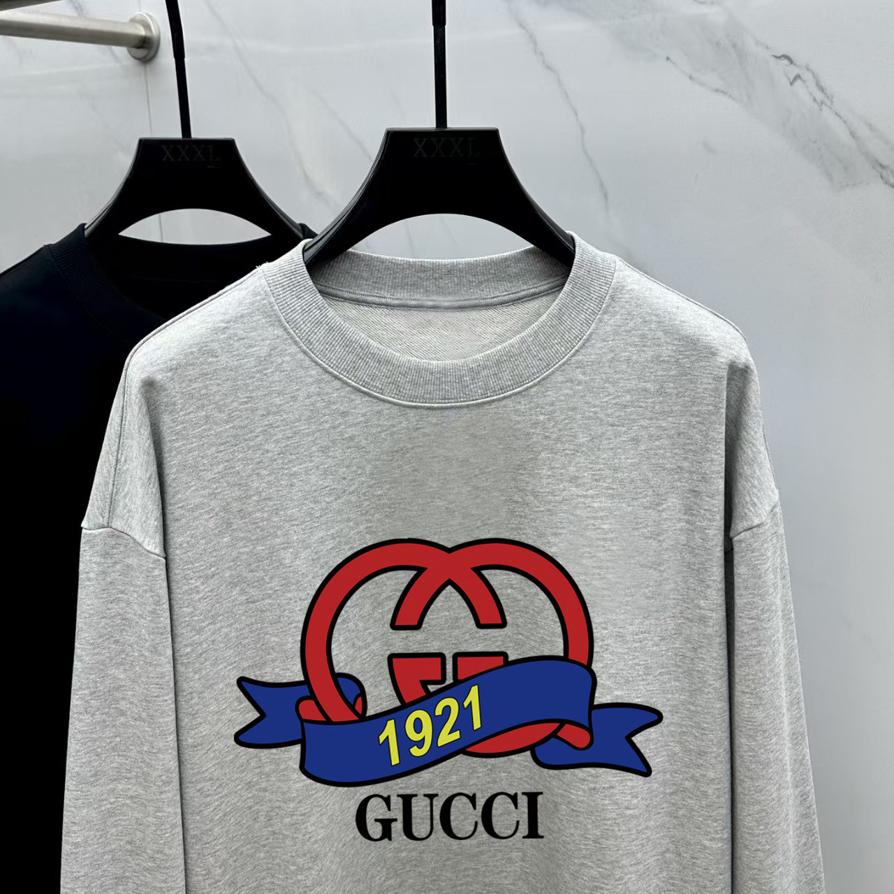 Gucci Couple Hoodie Cotton Black Printed M-l-xl