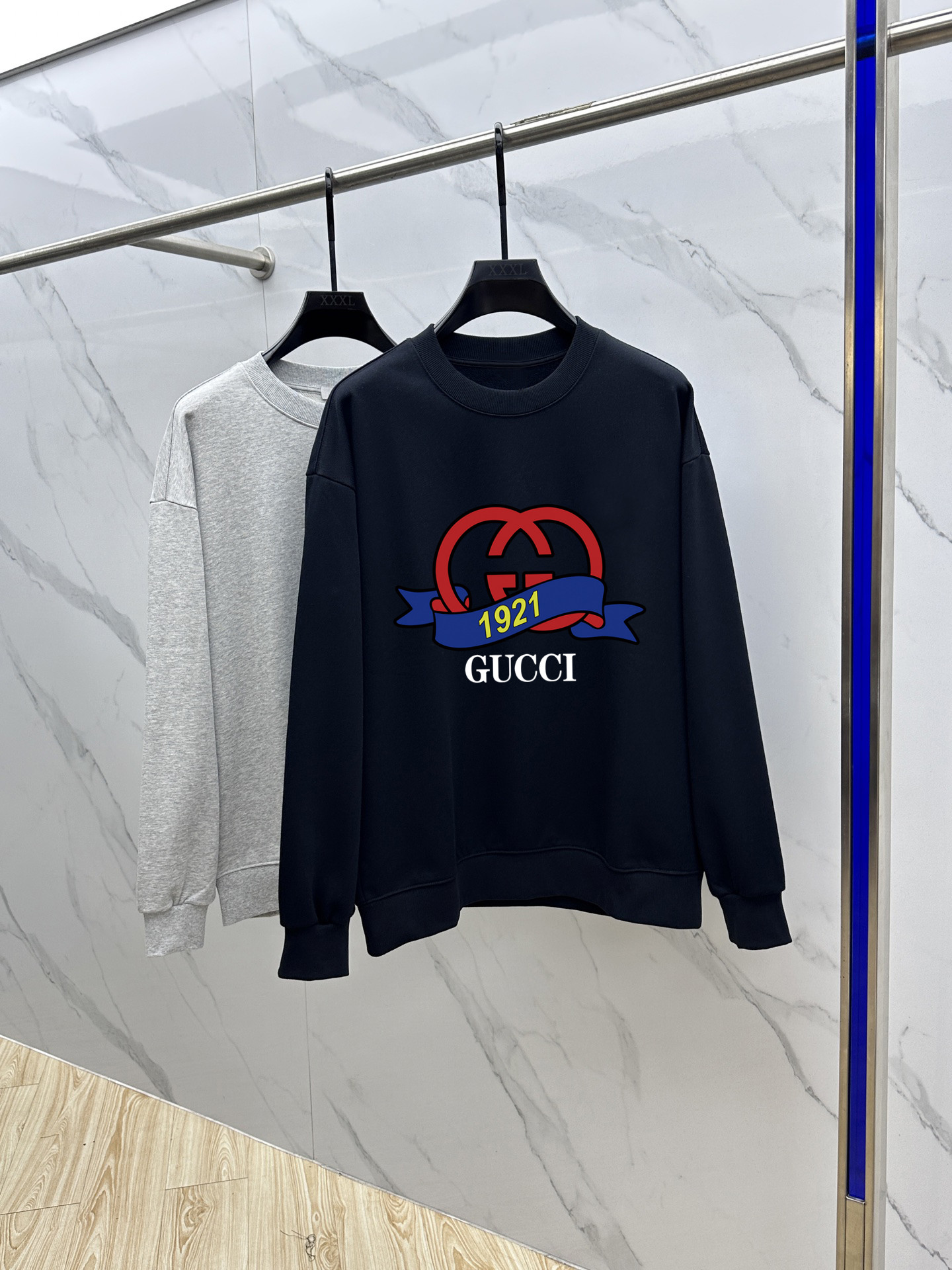 Gucci Couple Hoodie Cotton Black Printed M-l-xl