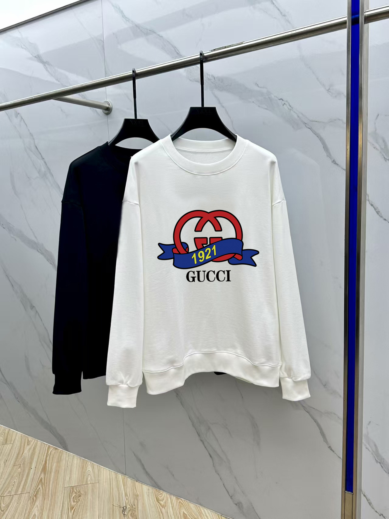 Gucci Couple Hoodie Cotton Black Printed M-l-xl