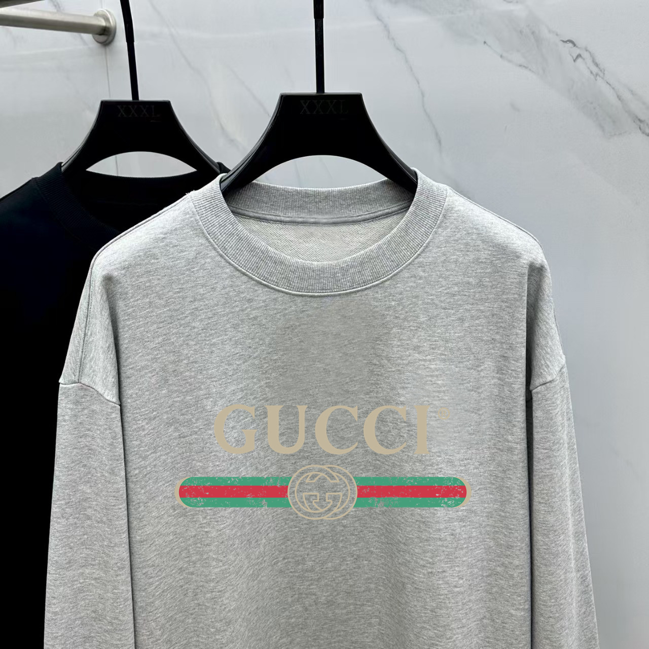 Gucci Couple Hoodie Cotton Black Printed M-l-xl