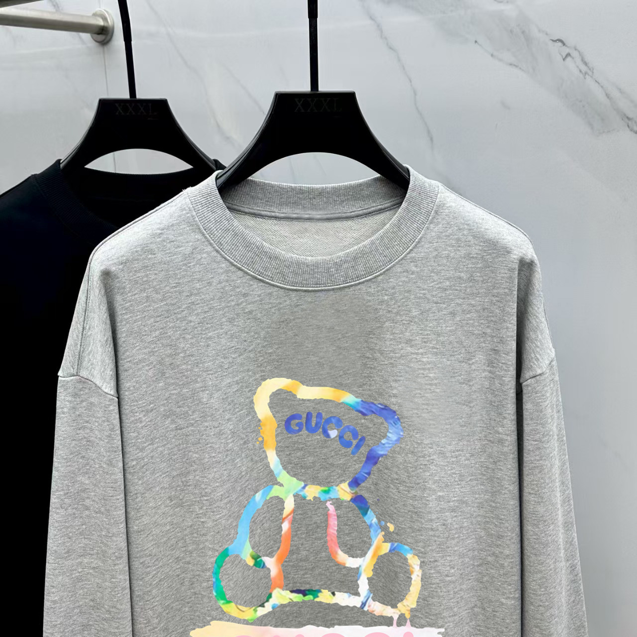 Gucci Couple Hoodie Cotton Black Printed M-l-xl