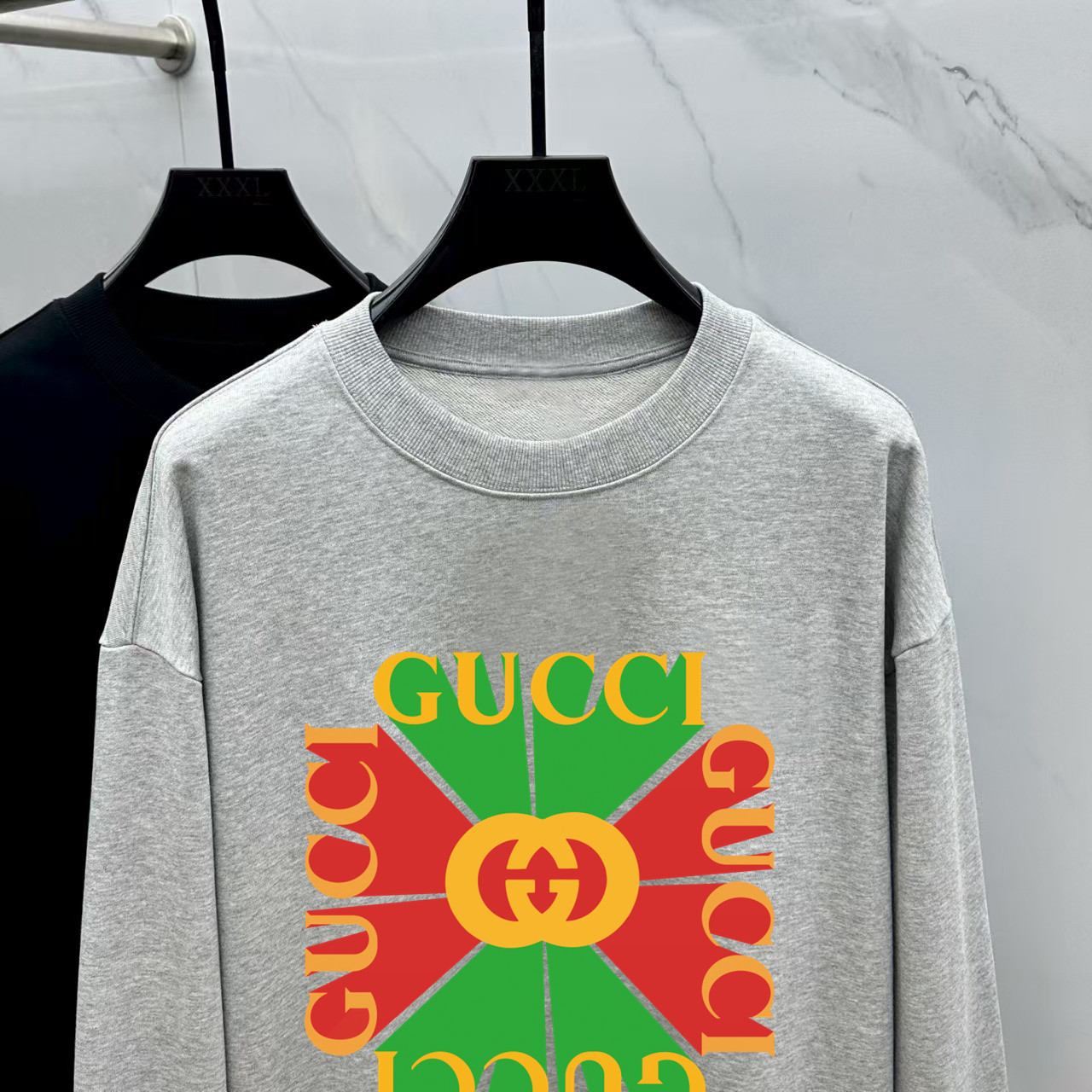 Gucci Couple Hoodie Cotton Black Printed M-l-xl