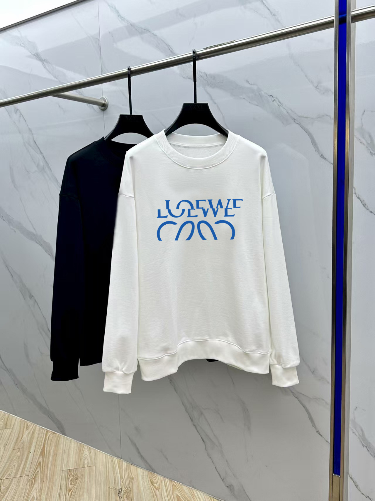 Loewe Couple Hoodie Cotton Black Printed M-l-xl