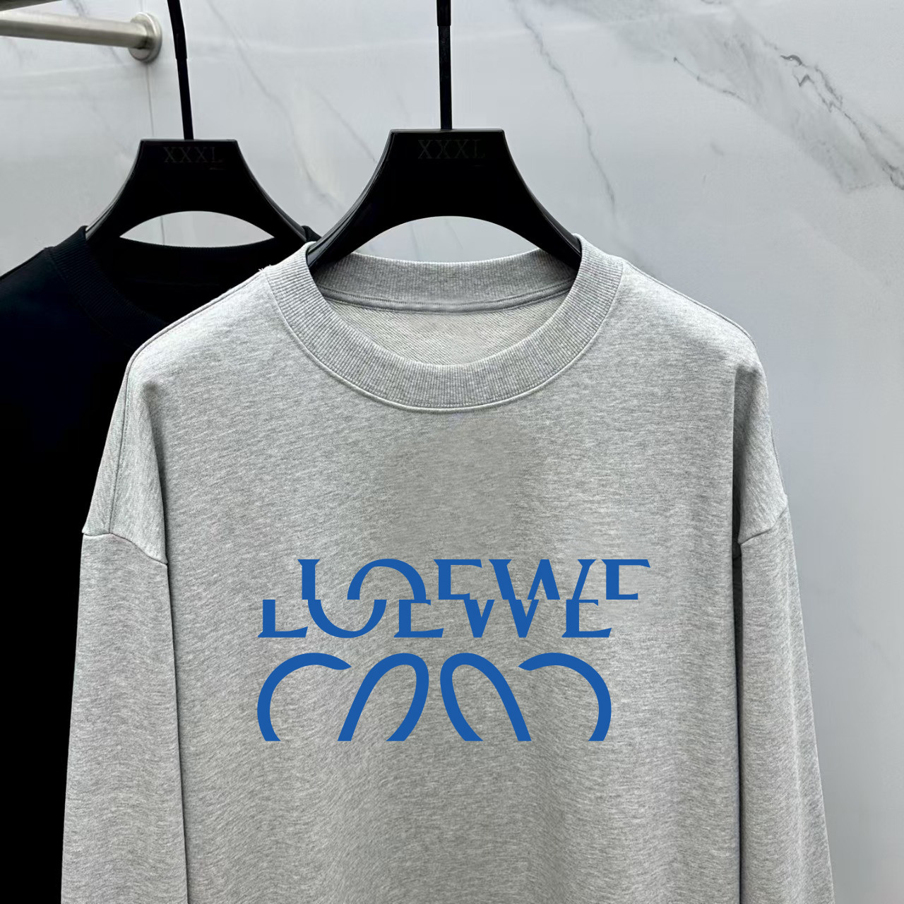 Loewe Couple Hoodie Cotton Black Printed M-l-xl