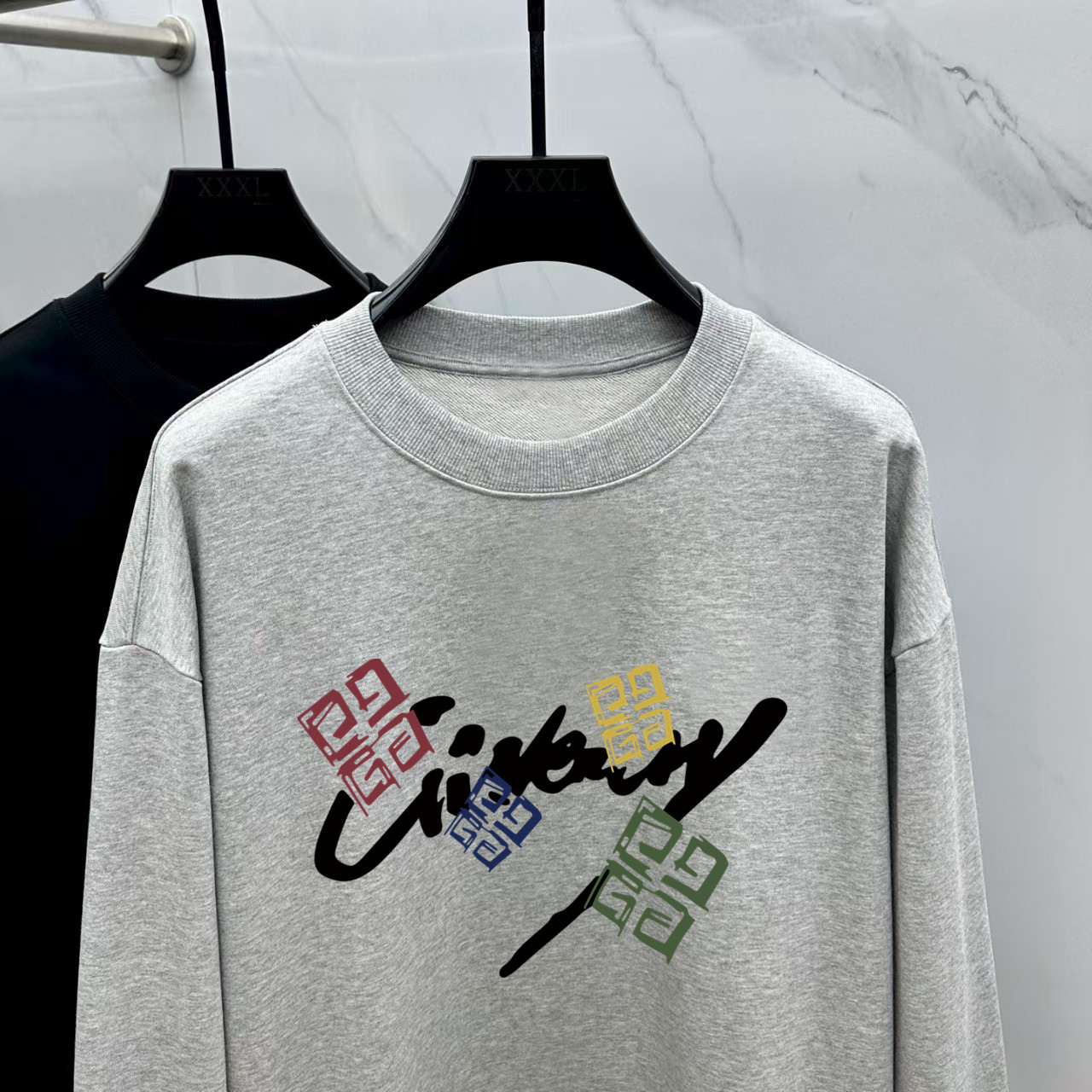 Givenchy Couple Hoodie Cotton Black Printed M-l-xl