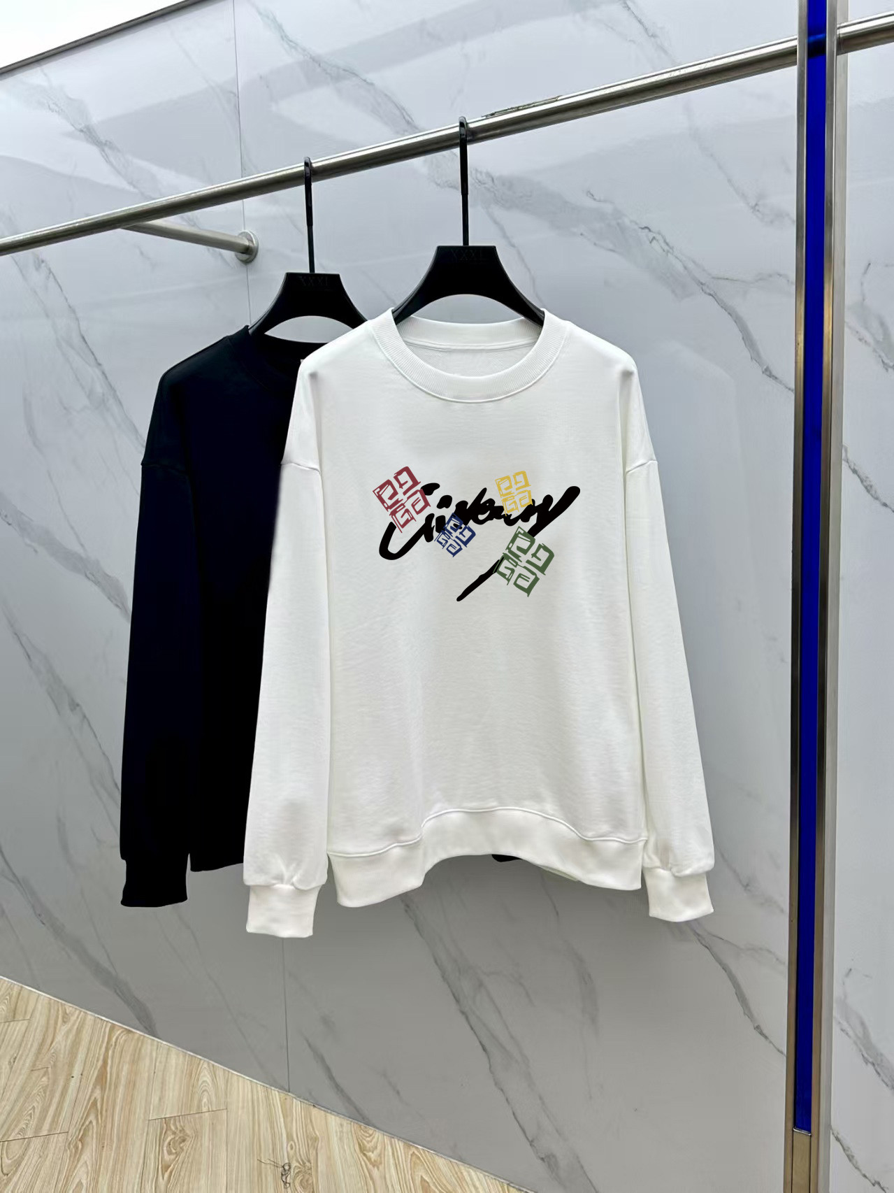Givenchy Couple Hoodie Cotton Black Printed M-l-xl