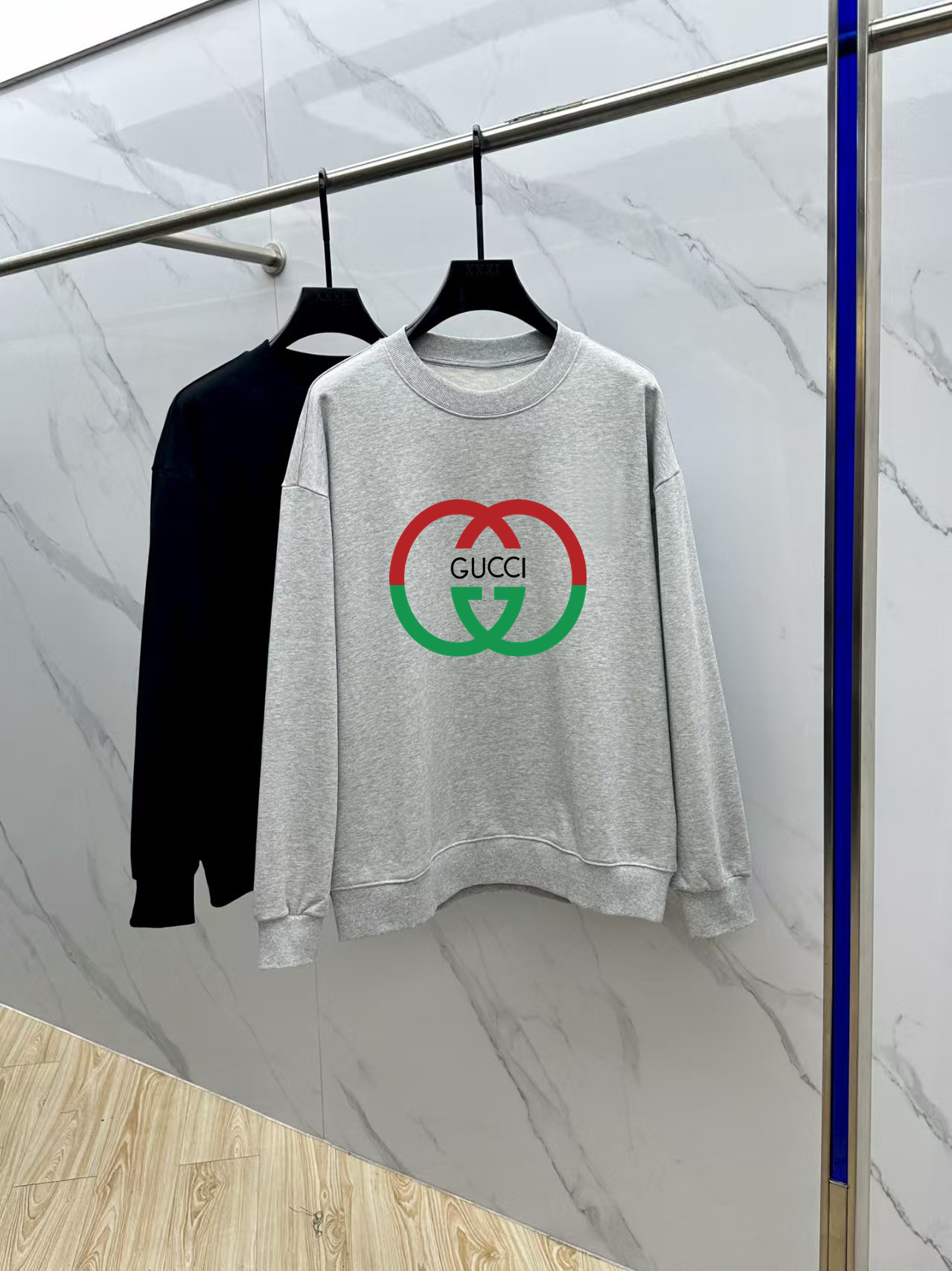 Gucci Couple Hoodie Cotton Black Printed M-l-xl