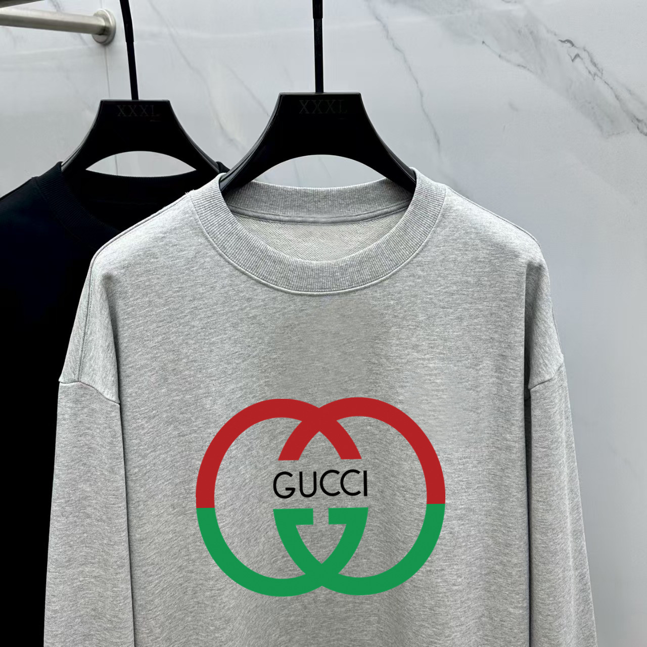 Gucci Couple Hoodie Cotton Black Printed M-l-xl