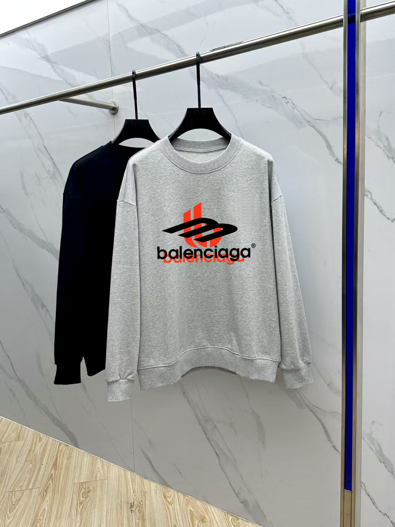 Balenciaga Couple Hoodie Cotton Black Printed M-l-xl