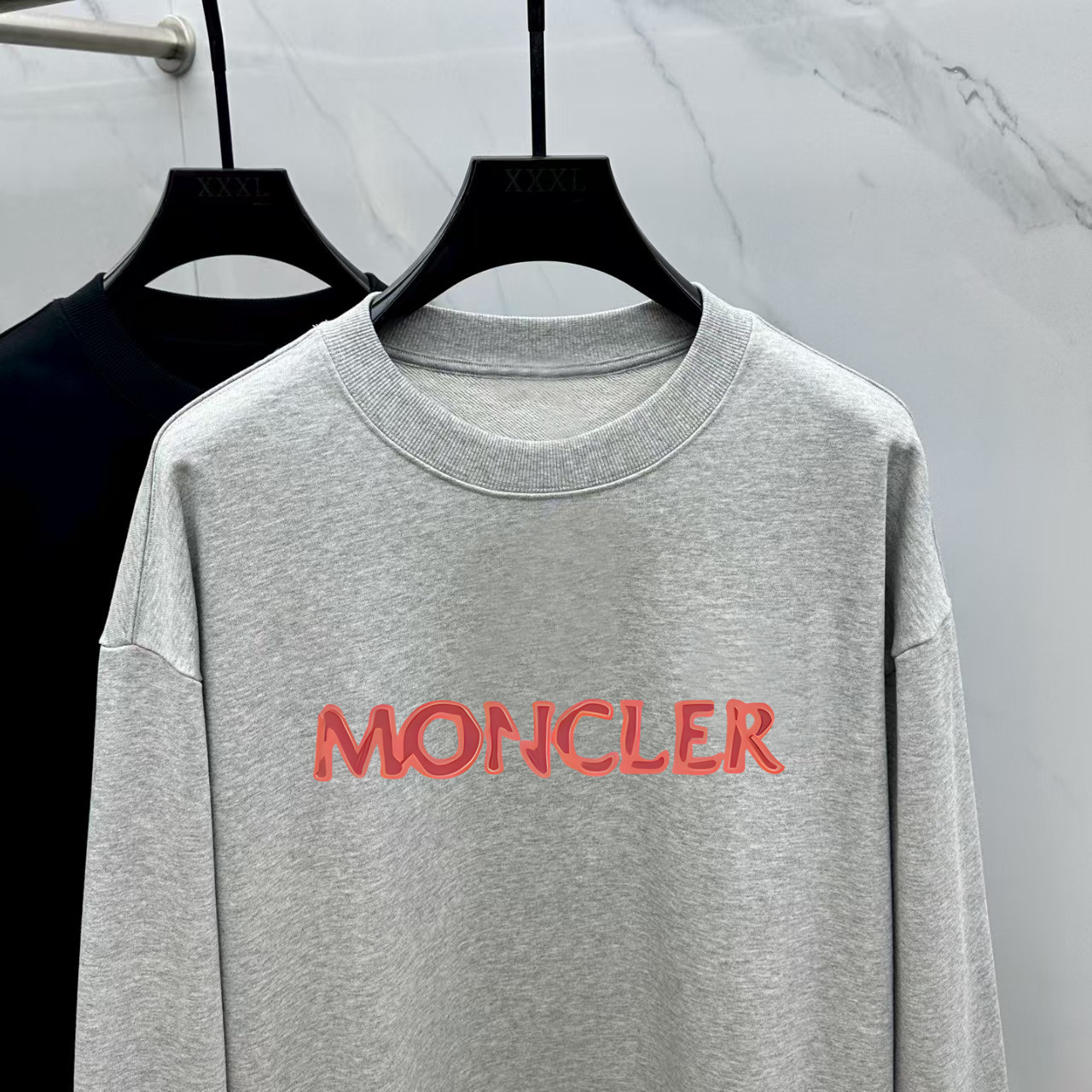 Moncler Couple Hoodie Cotton Black Printed M-l-xl