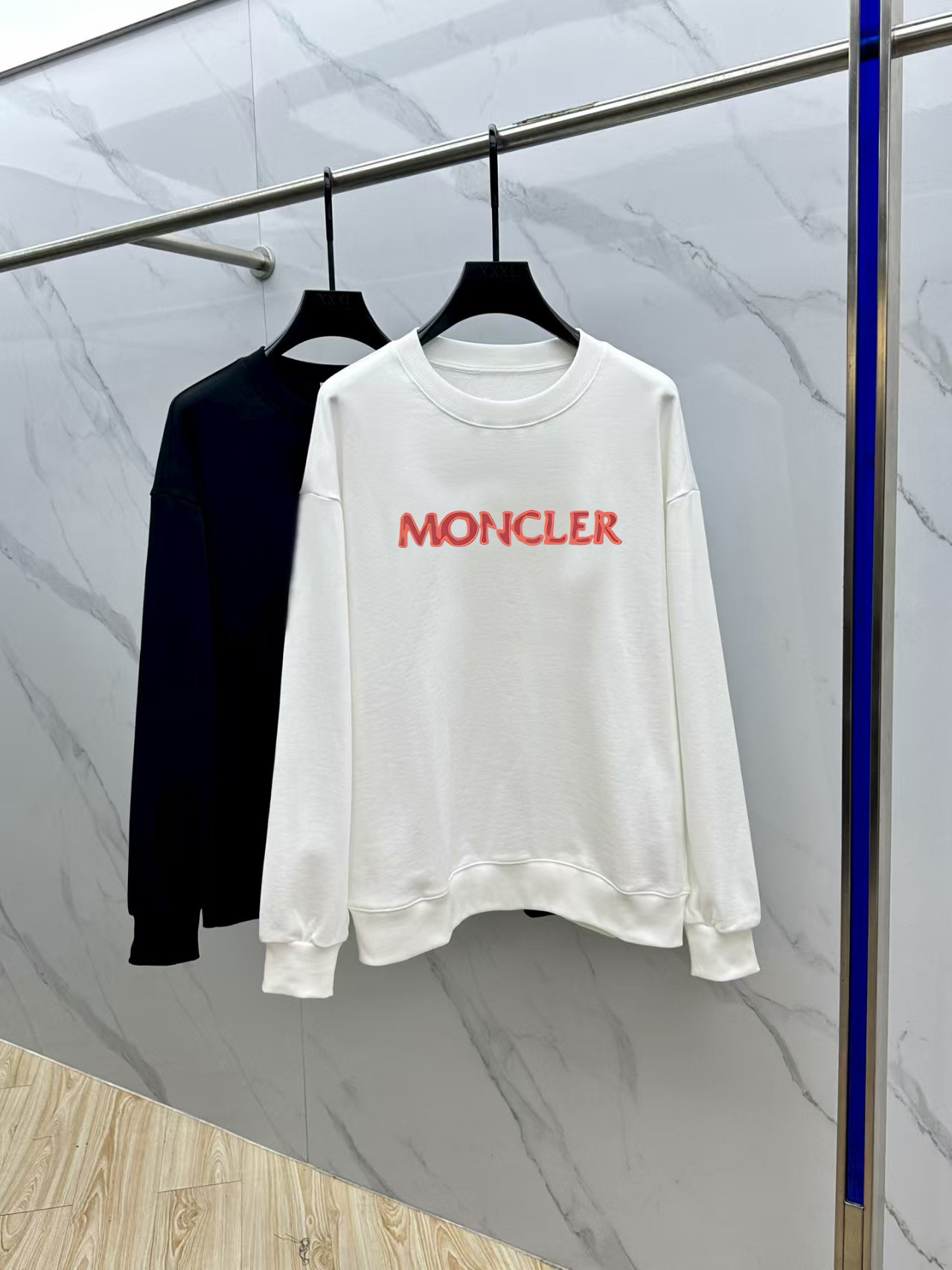 Moncler Couple Hoodie Cotton Black Printed M-l-xl
