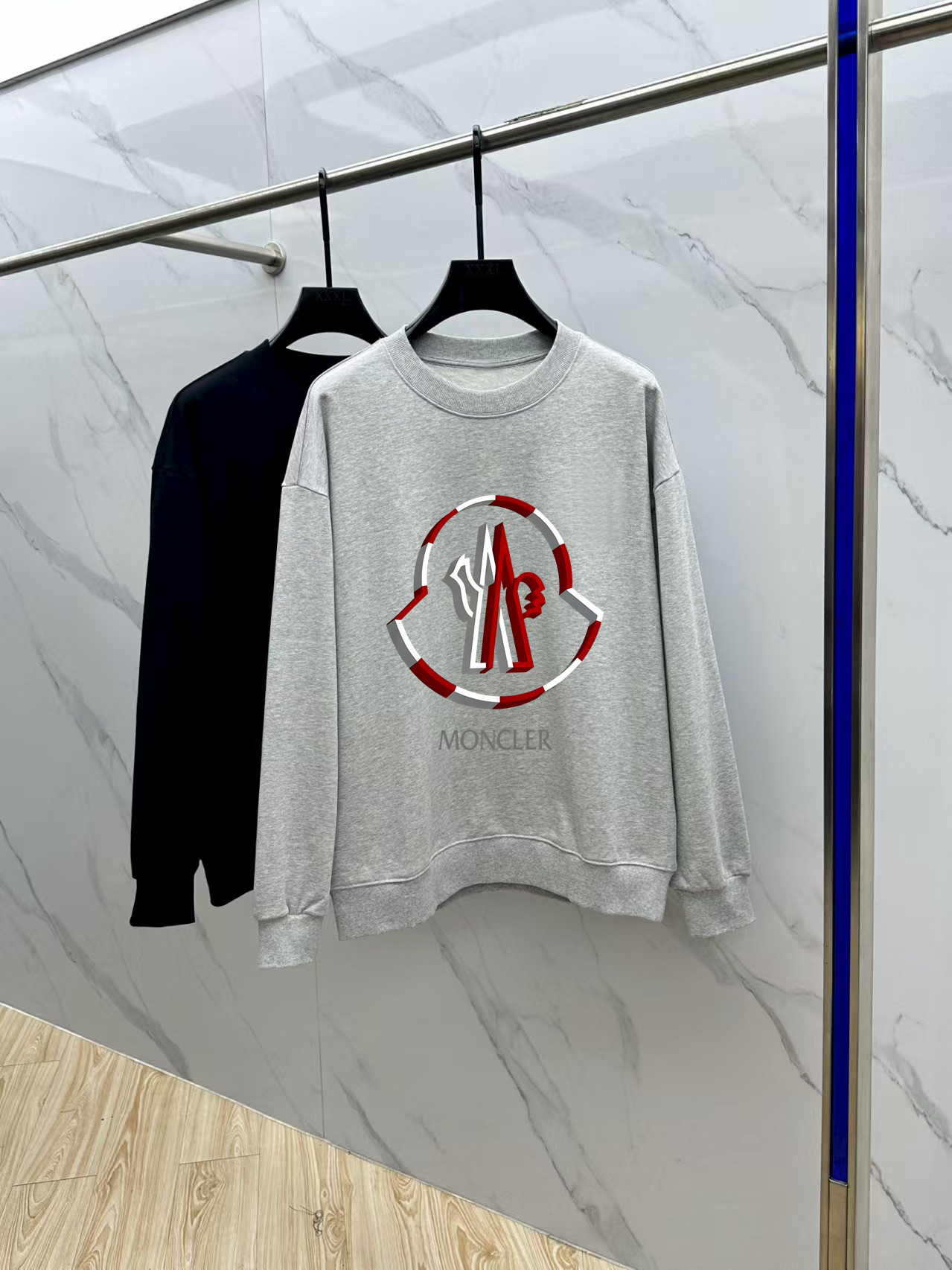 Moncler Couple Hoodie Cotton Black Printed M-l-xl