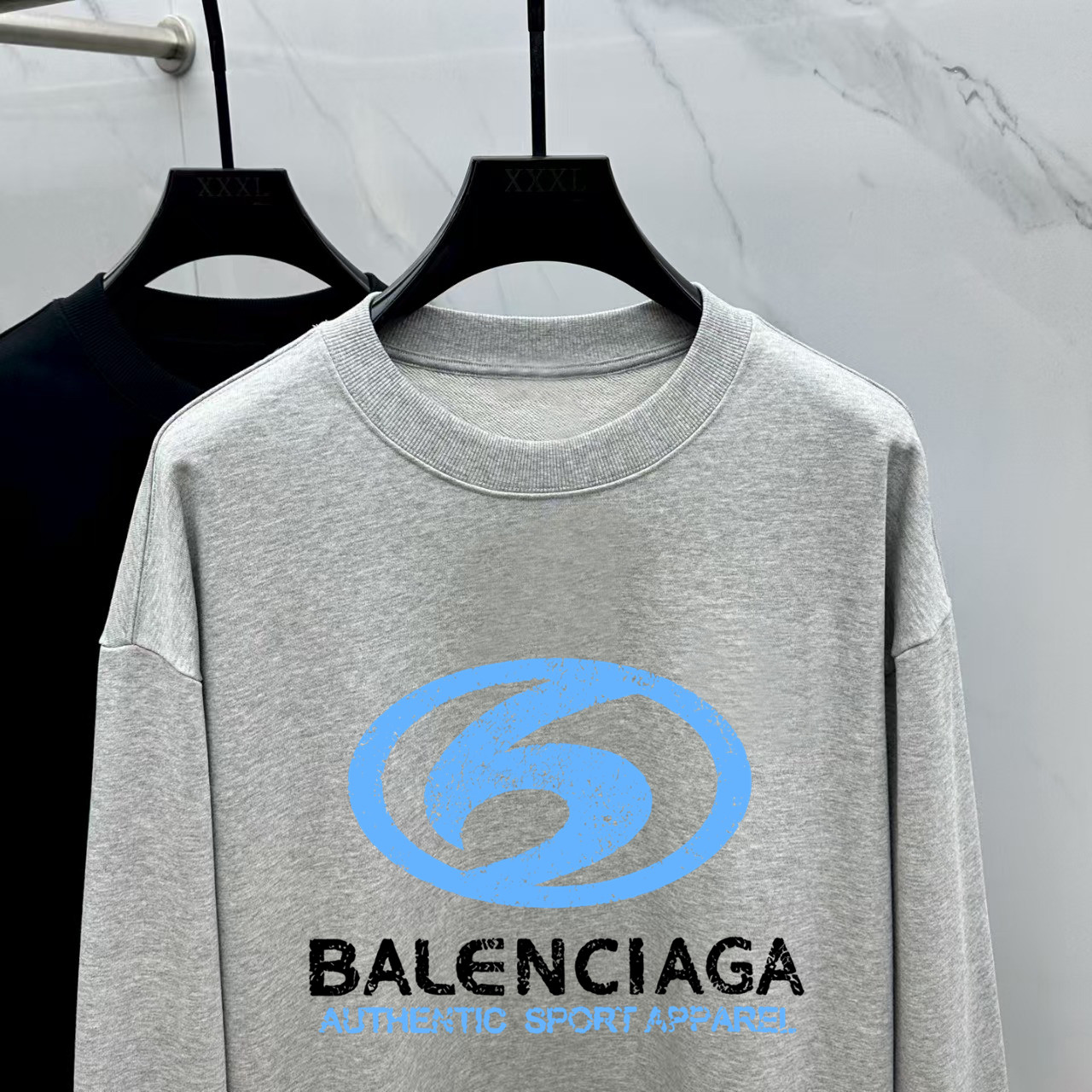 Balenciaga Couple Hoodie Cotton Black Printed M-l-xl