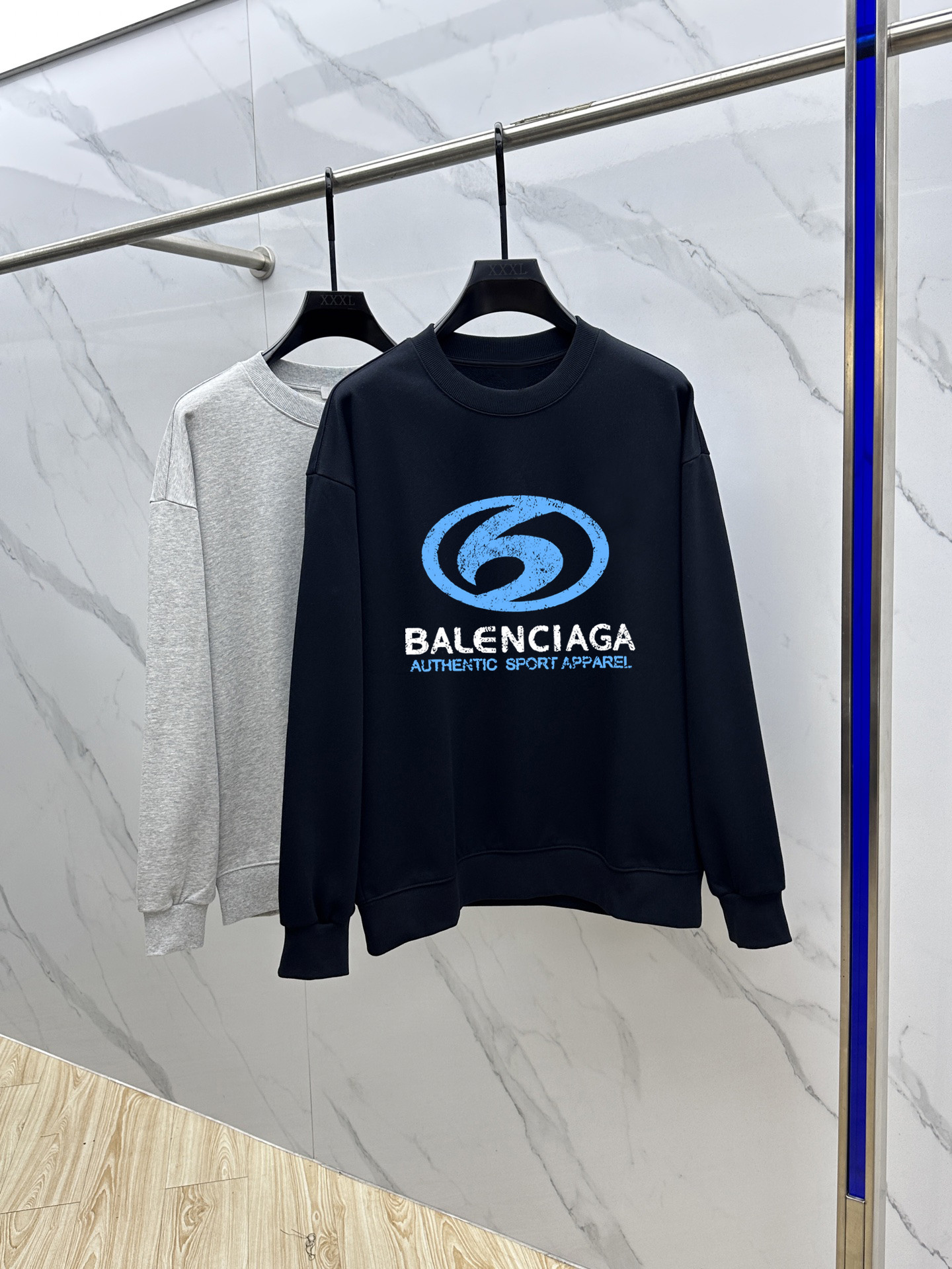 Balenciaga Couple Hoodie Cotton Black Printed M-l-xl