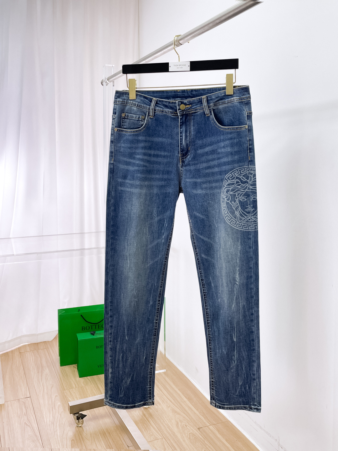 Versace Male Jeans Denim Slim Fit